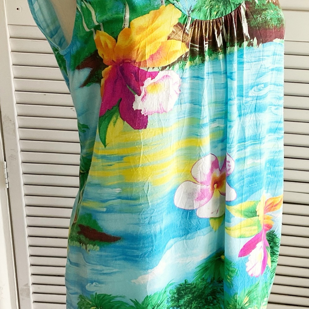 JAMS WORLD Dress 50th years Tropical floral rayon  HAWAII